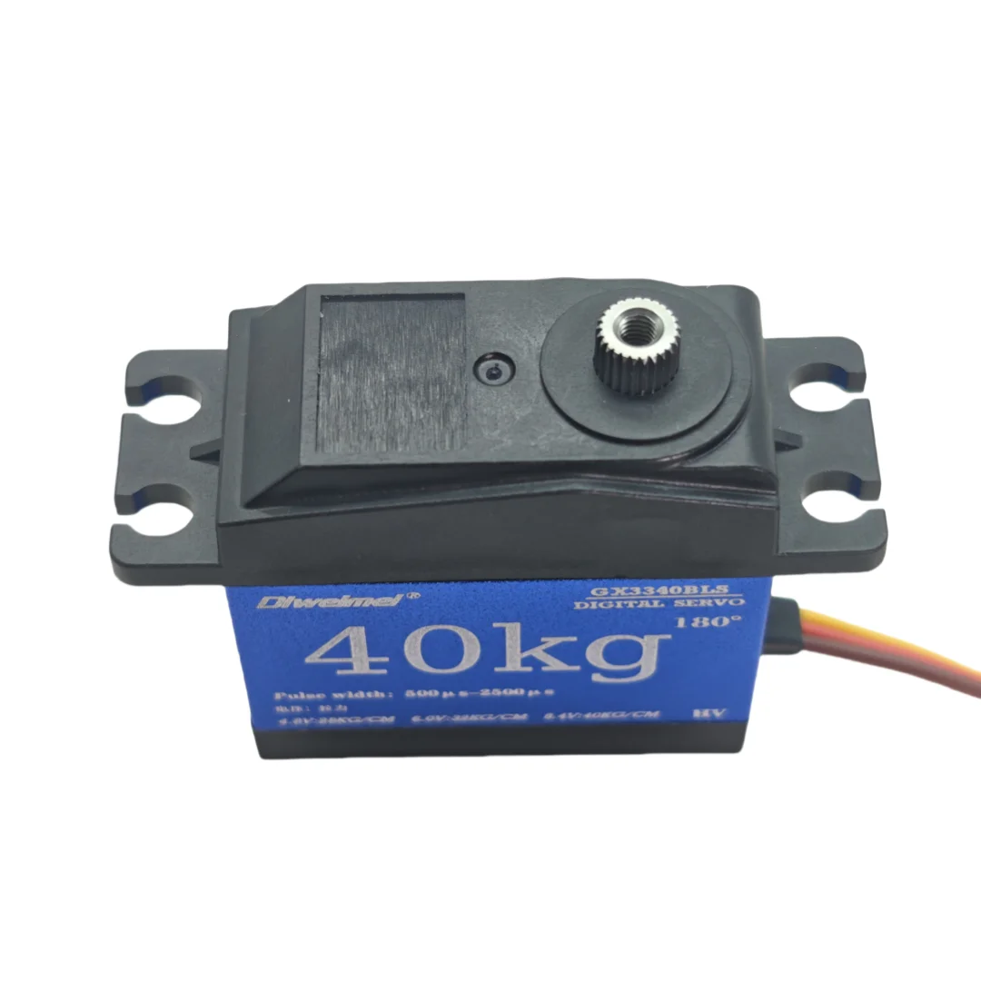 Servo de copa hueca de 40kg, engranaje metálico de alto torque adecuado para brazos robóticos y modelos de coches de control remoto 1:10 y 1:12