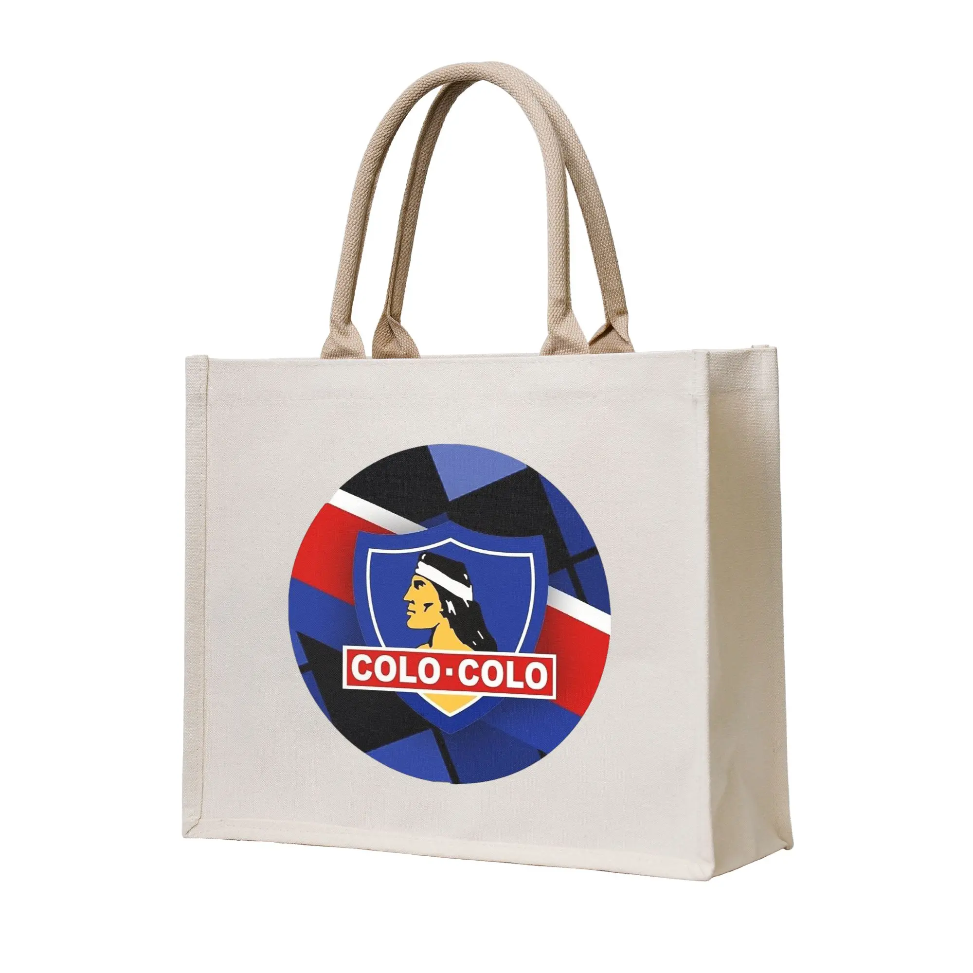 

Сумки для покупок Golden Colo-Colo Campeon DE Chile, холщовая складная сумка-тоут для женщин, дорожная сумка через плечо