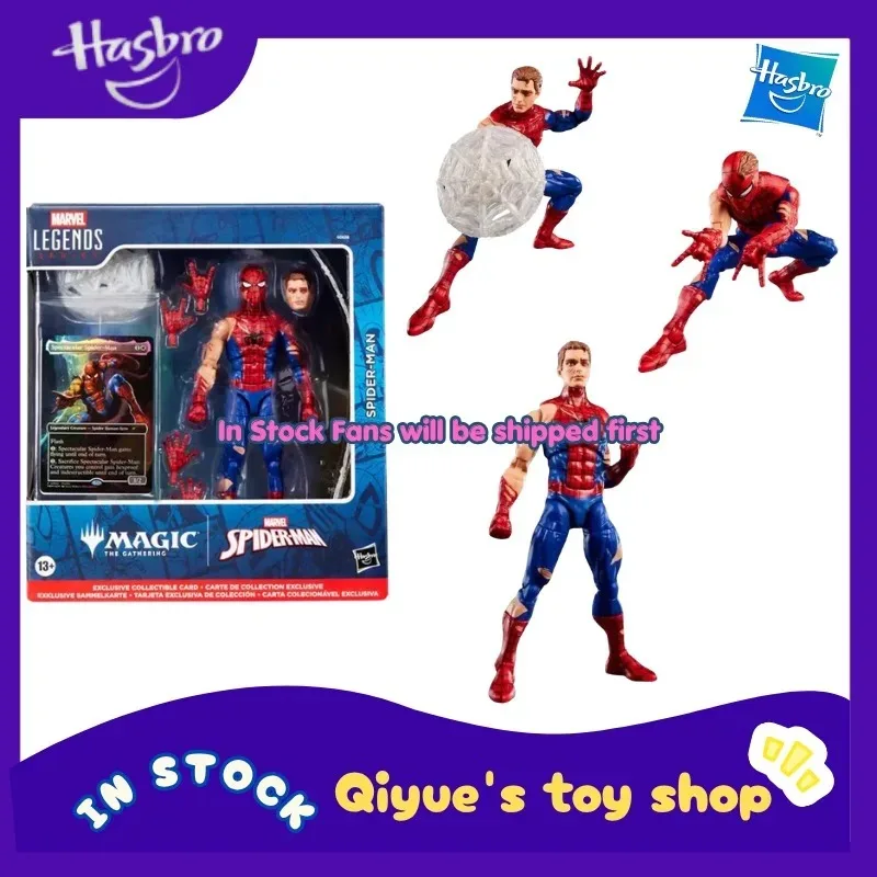 【in-stock】hasbro-marvel-legends-spider-man-battle-damaged-edition-6-inch-movable-robot-doll-model-toy-collection-gift