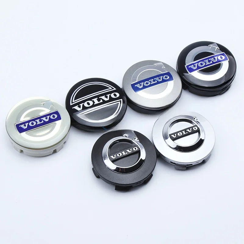 4Pcs Car Wheel Center Hub Caps Cover Auto Emblem Car Accessories Fits For Volvo S40 S80L S60 S90 XC40 XC60 XC90 V40 V60 V90