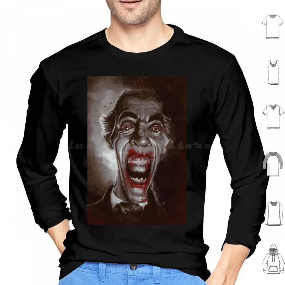 Vampire Hoodies Long Sleeve Vampire Dracula Horror Zombie Undead Cinema Fantastic Bat