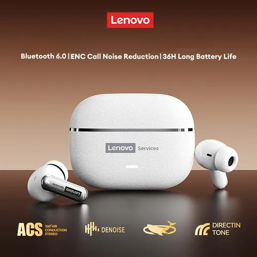Lenovo LE208 auriculares inalámbricos ENC llamada cancelación de ruido Bluetooth V6.0 auriculares HIFI sonido HD llamada con micrófono
