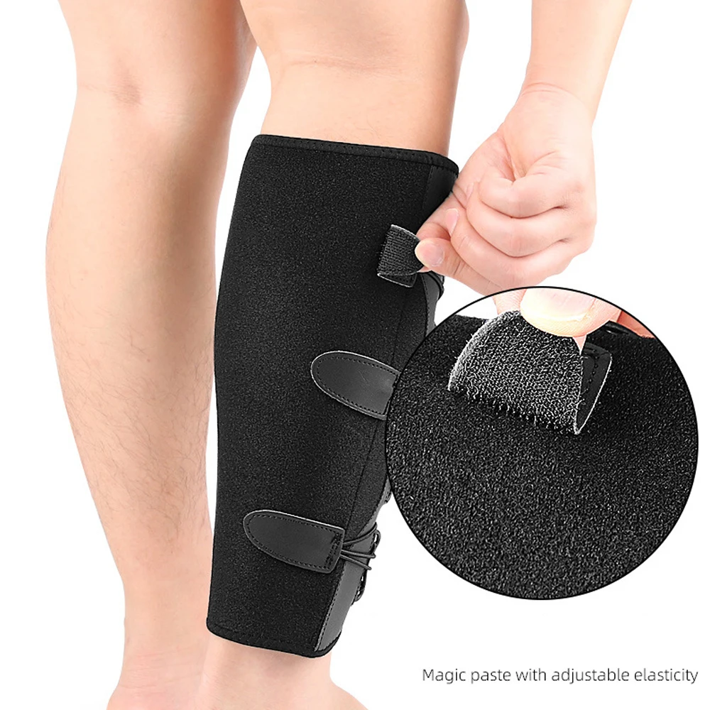 1/2PCS Calf Brace - Adjustable Shin Splint Support - Lower Leg Compression Wrap Increases Circulation-Calf Sleeve for Men Women