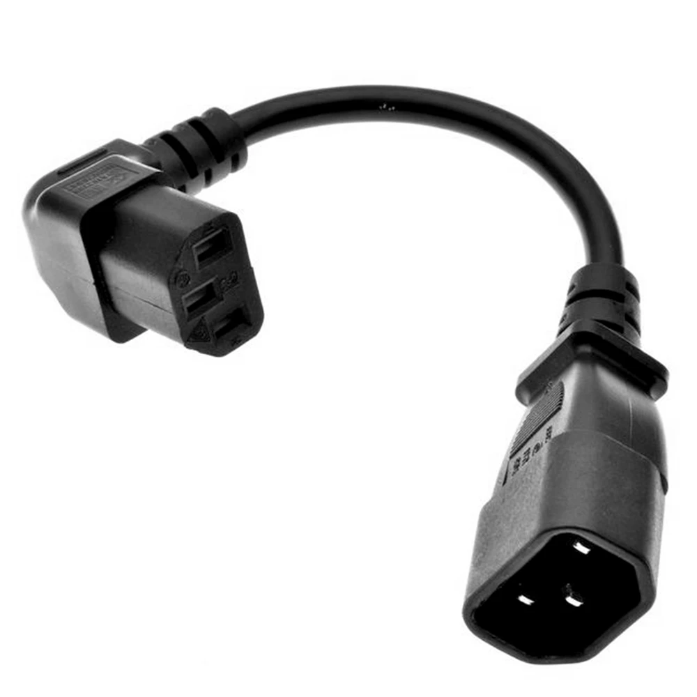 IEC 320 C13 Female to C14 Male PDU Angle Power Cables,IEC C13 angle adapter,Power cord angle adapter C13-C14 Conversion plug 10A