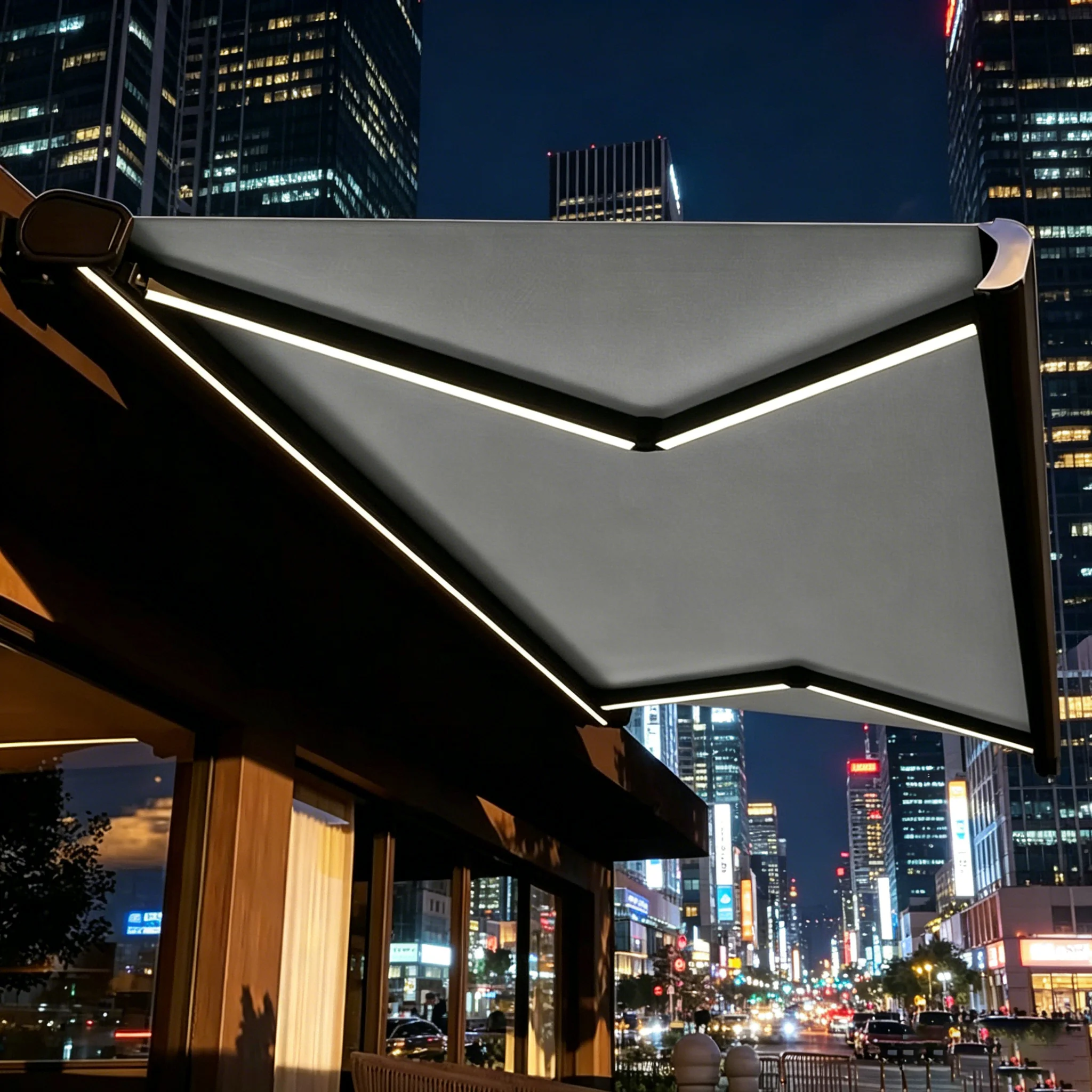 Convenience Store Cake Shop Small Size Sunshade Retro Design Manual Finished Canopy Long Lasting and Durable High Quality Awning
