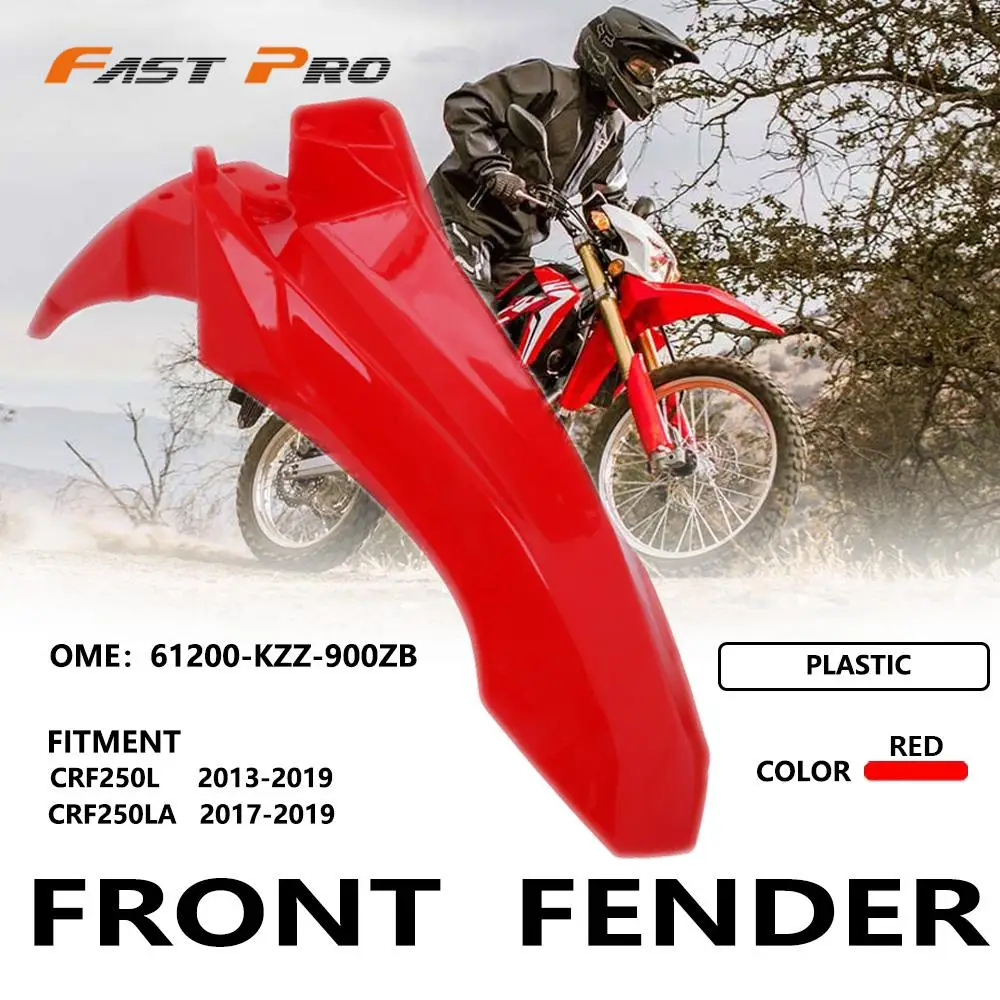 Motorcycle Accessories Front Fender Mudguad Wheel Protector For Honda CRF250L 2013-2019 CRF250LA 2017-2019 Dirt Pit Bike Plastic