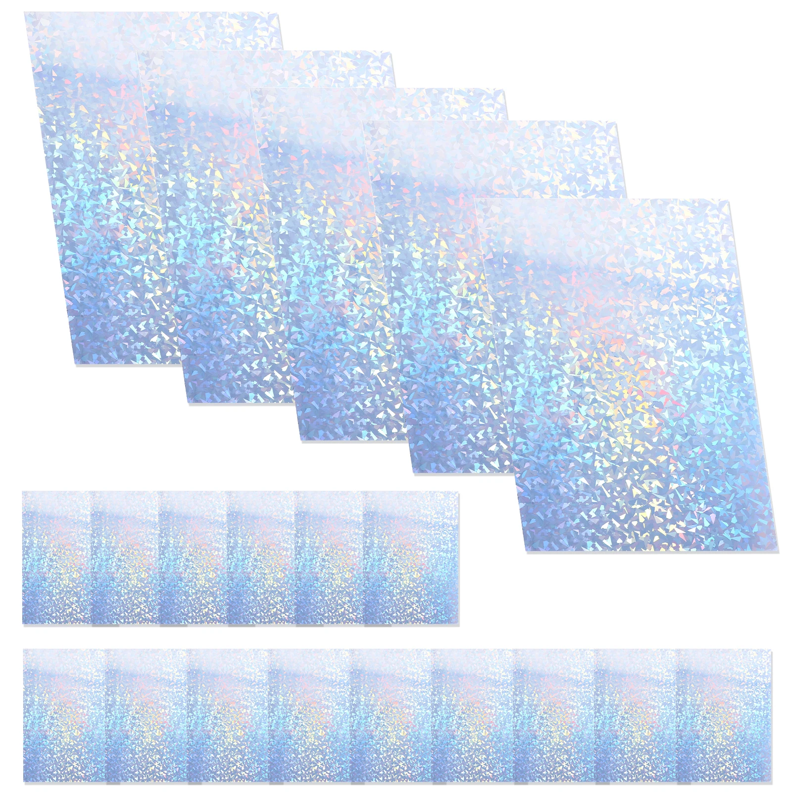 

20 Sheets Laser Printing Paper Label Printer Glossy Printable Sticker Holographic Vinyl