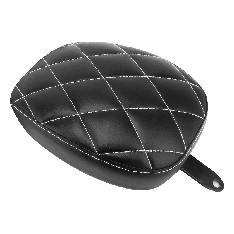 Motorcycle Rear Black Passenger Seat Cushion Pillion Saddle Leather Pad For Harley Sportster Iron XL 72 48 2010-2015