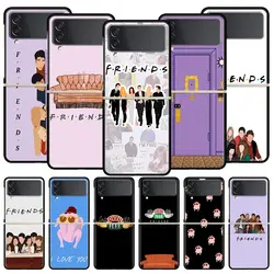 Central Perk Coffee friends tv show custodia per telefono per Samsung Galaxy Z Flip 4 5 3 volte Hard PC Shell per Samsung Z Flip5 Cover