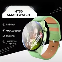 2025 New Harmony OS Smartwatch 2025 AMOLED 1.43 Inch Women's Wristwatch Hand Clock Fitness NFC GPS Heart Rate Monitoring women