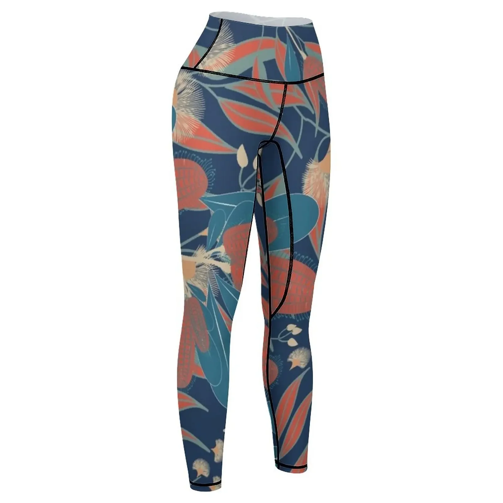 Leggings de flores australianas, mallas deportivas para mujer, ropa de entrenamiento para pantalones, mallas deportivas para mujer