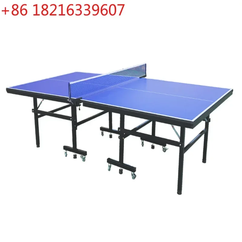 Indoor mobile folding table tennis table for household use