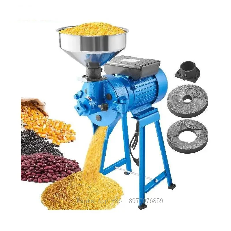 High Efficiency Spice Grinders Heavy Duty Feed Flour Commercial Electric Powder Corn Grain Mill Grinder Machine