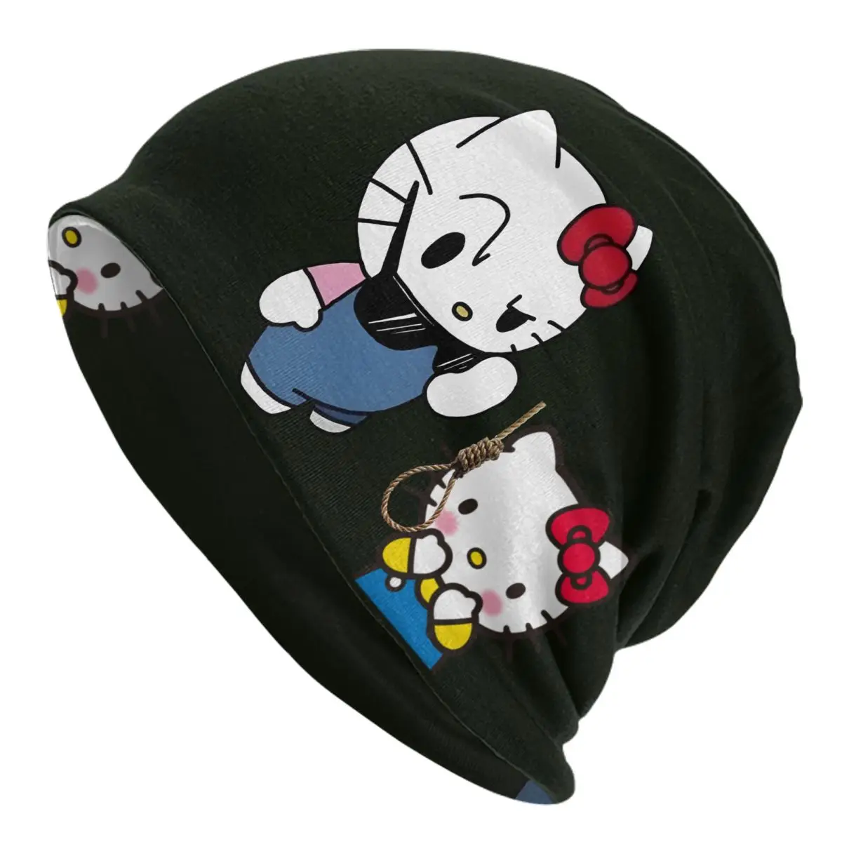 

Bonnet Hats Hello Kitty Men Women's Thin Hat Cute Autumn Spring Warm Cap Street Skullies Beanies Caps