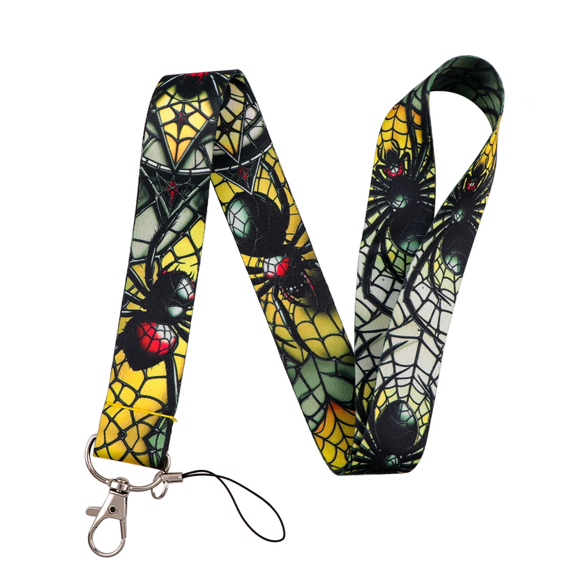 Spider Cartoon Neck Strap Lanyards for Key ID Card Gym Cell Phone Strap USB Badge Holder Rope Pendant Key Chain Gift