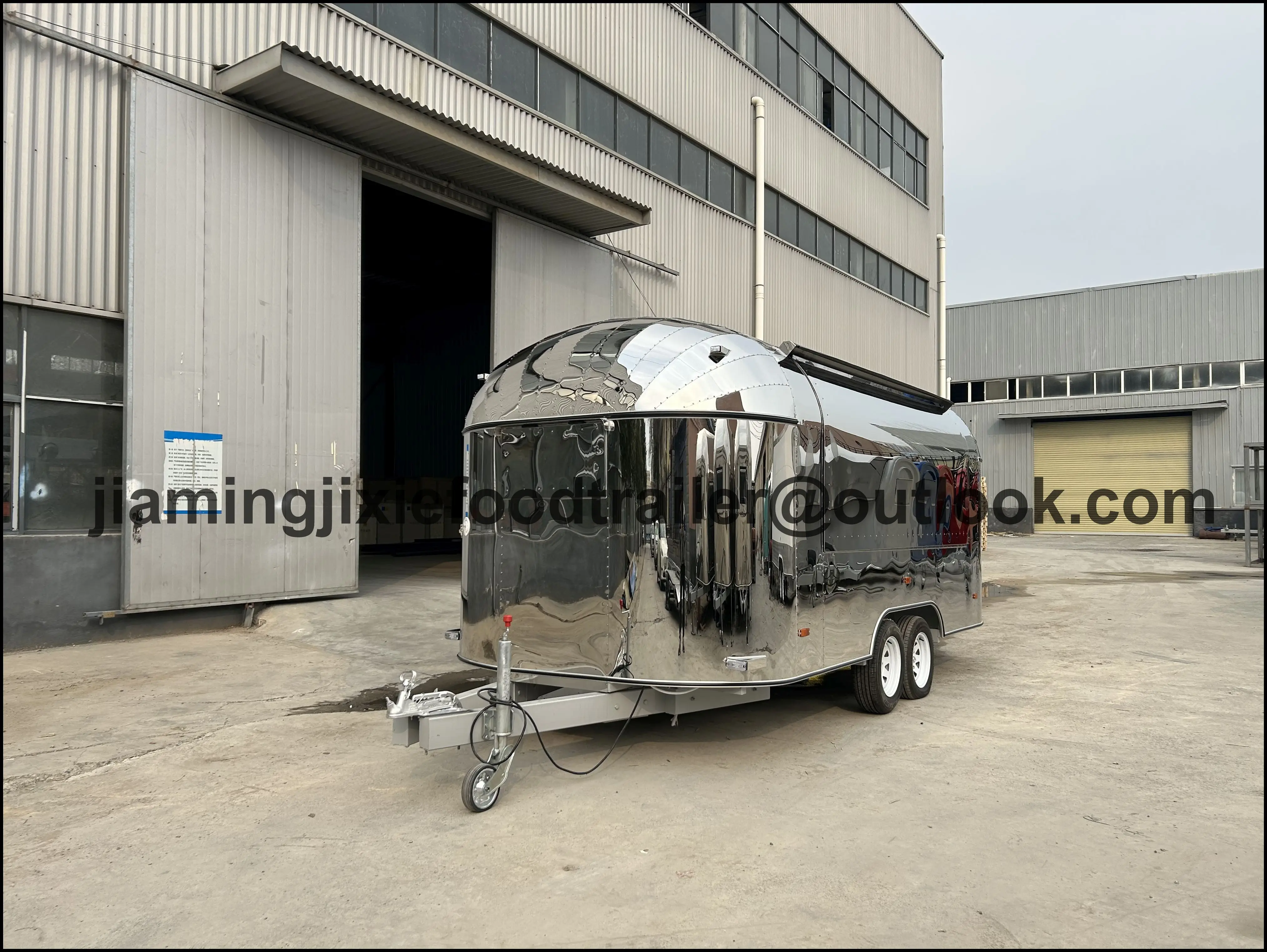 

Мобильный фудтрак из нержавеющей стали для бабл-чая, полностью оборудованный, мобильный кофейный бар, прицеп для пиццы и фастфуда на продажу