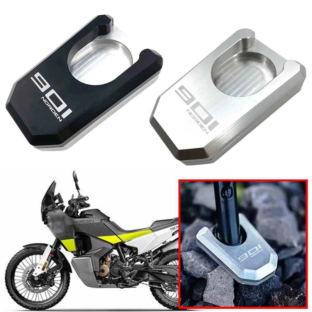 

Motorcycle Accessories CNC Side Stand Enlarger Kickstand Plate Pad Fit For Husqvarna Norden 901 NORDEN901 norden901 2022 2023