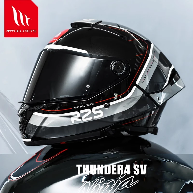 

Original MT Thunder 4 SV Motorcycle Helmet ECE DOT Certification Full Face Double Lens Helmet Men Capacetes Cascos Para Moto