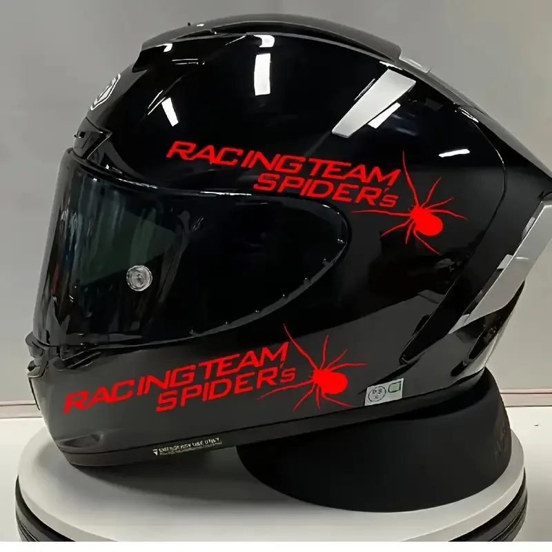 

Spider Racing Team Waterproof PVC Sticker For Helmet Rearview Mirror