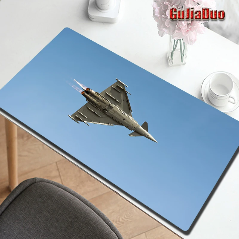 GuJiaDuo Mouse Pad game motif pesawat, karpet Aksesori Hoom seni antiselip tahan air Keyboard Notebook pola pesawat 800x300