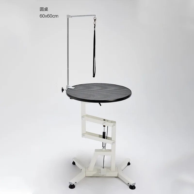 The pet grooming table can be rotated, the air pressure can be adjusted up and down, the non-slip cat and dog trimming table, th