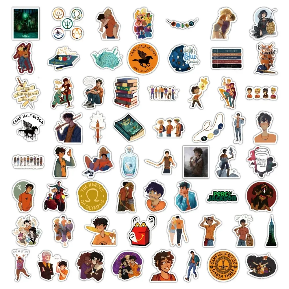 10/30/60PCS Percy Jackson Movie Cartoon Stickers DIY Laptop Luggage Skateboard Graffiti Decals Sticker for Kid Toys