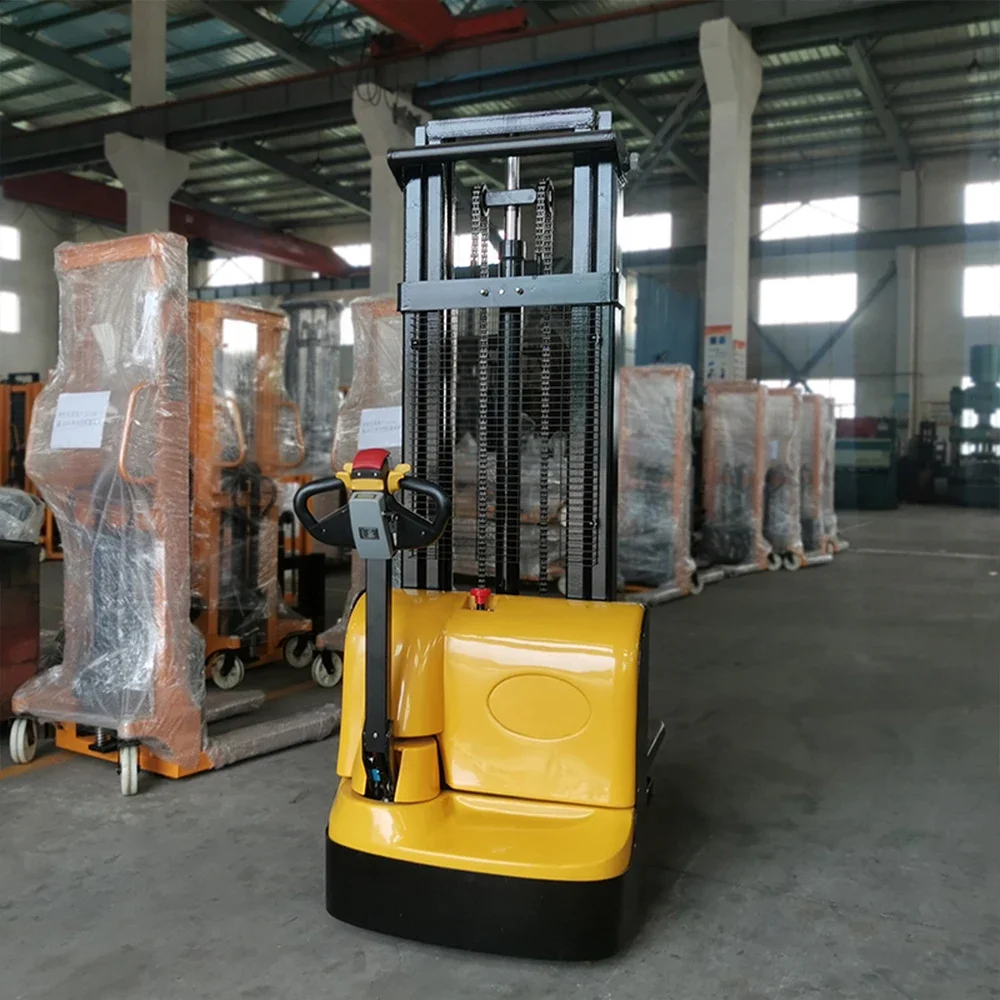 

YG Customized Good Quality 1.2tons 1.5tons Electric Pallet Truck Stacker 1T 1.5T 3M Walkie Stacker