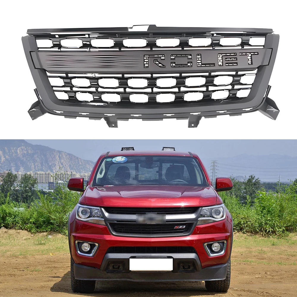 

For Chevrolet Colorado North American version 2016-2019 Pickup Auto Parts Bumper Front Racing Grill Grills Mask Radiator Grille