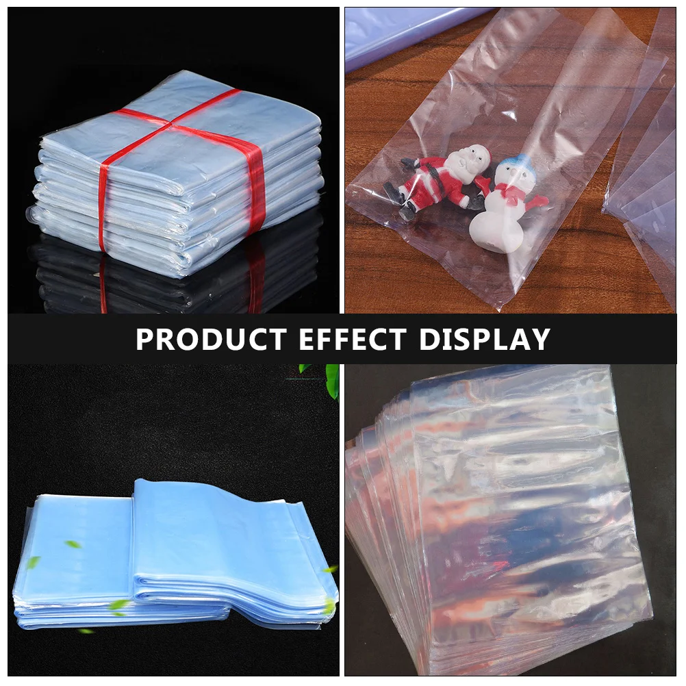 

1Pack Heat Shrink Bags High Quality Clear Shrink Film Seal Packing Bag for Essential Oil Bottles Bottle Storage