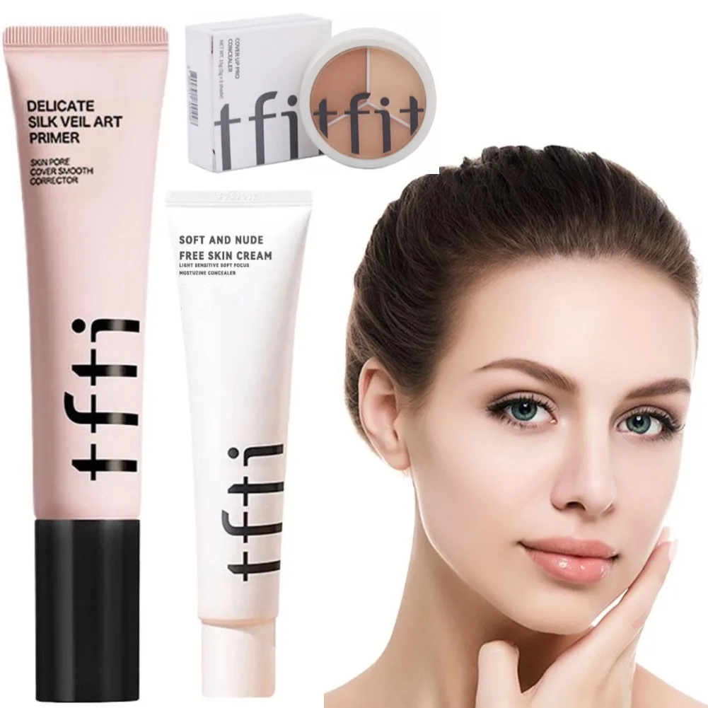 TFIT Full Cover Face Liquid Concealer Waterproof Brightening Original Concealer Long Lasting Waterproof Refreshing Face Makeup