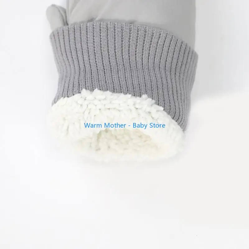 قفازات الشتاء للأطفال الصغار قفازات دافئة سريعة الجفاف مقاومة للماء للأطفال 57QE #4