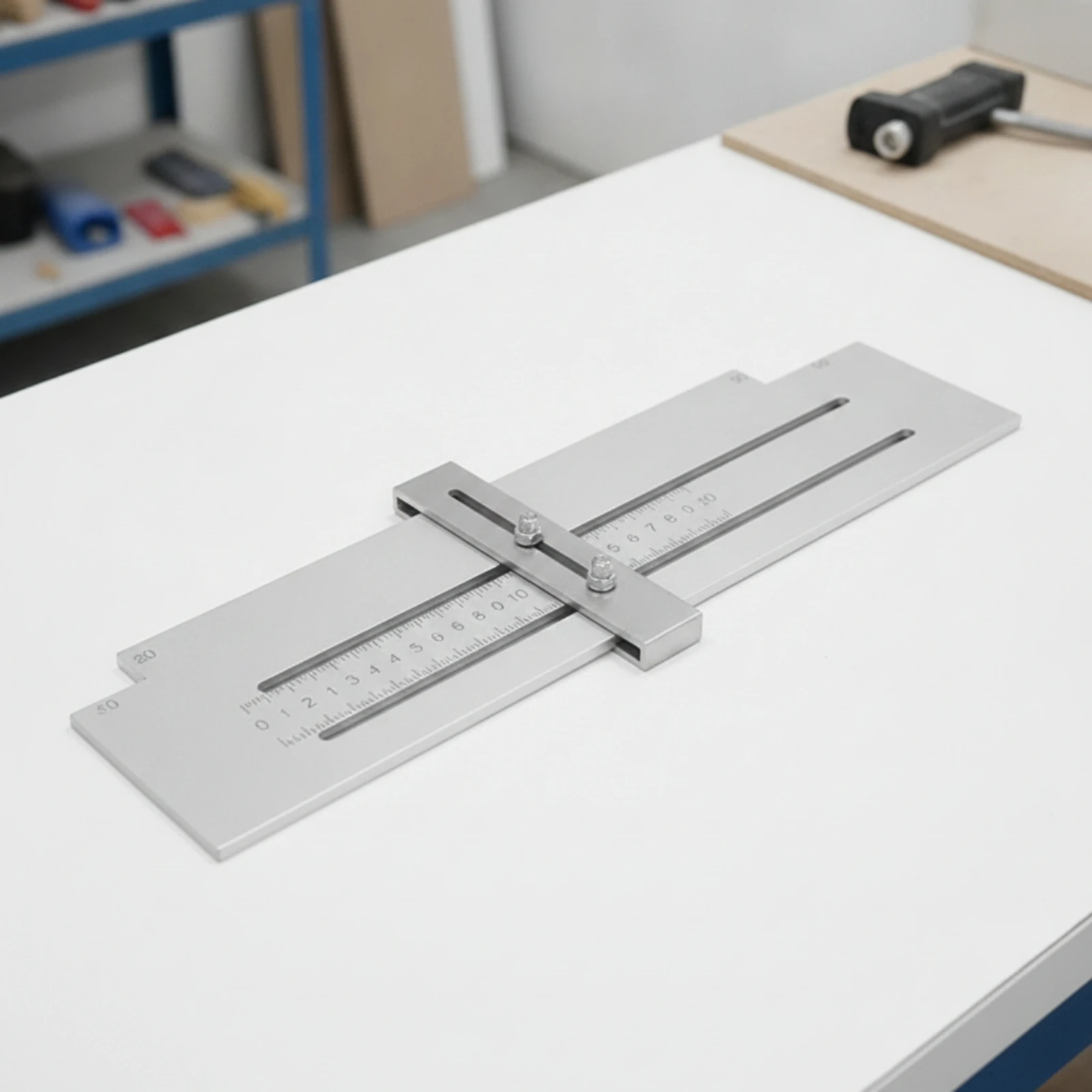 Leveling Board with Adjustable Crosspiece Precision Plaster Line Alignment Tool Heavy Duty for Plasterers, Plastering