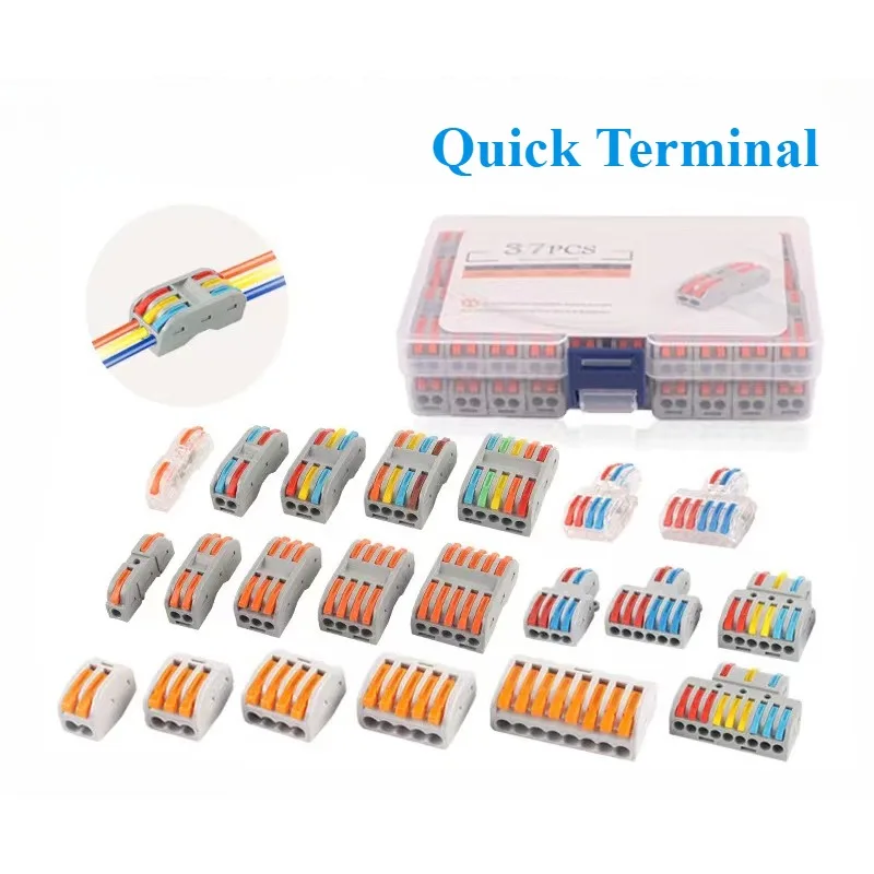 1 In Multiple Out Push-in Electrical Wire Connector Terminal Block Universal Fast Wiring Cable Connectors For Cable Connection