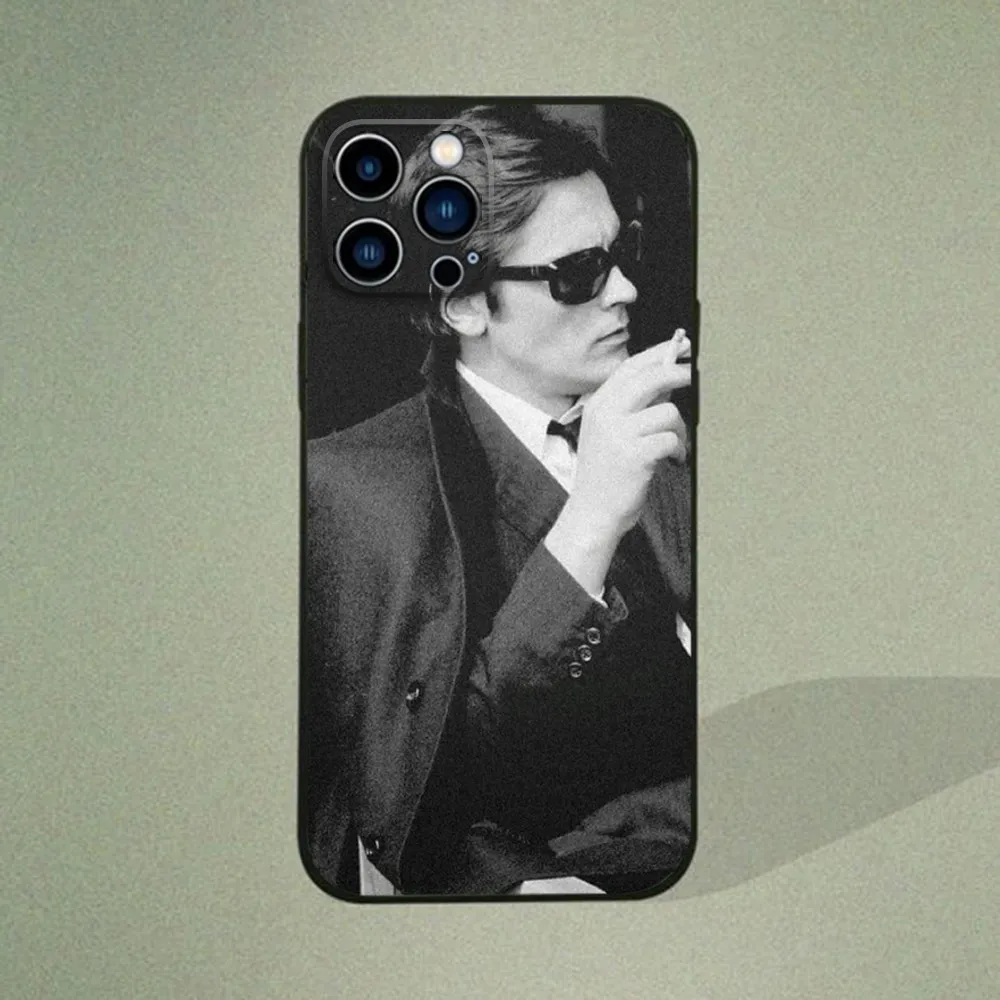 A-Alain D-Delon  Phone Case  for IPhone 15,14,13,12,11 Pro Max Mini 8,7 Plus SE2 X XR XS MAX Silcone Soft Covers