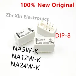 5-10PCS/Lot   NA24W-K 、NA12W-K 、NA5W-K   DIP-8   New Original Signal Relay 2A DPDT   NA-24W-K、NA-12W-K、NA-5W-K