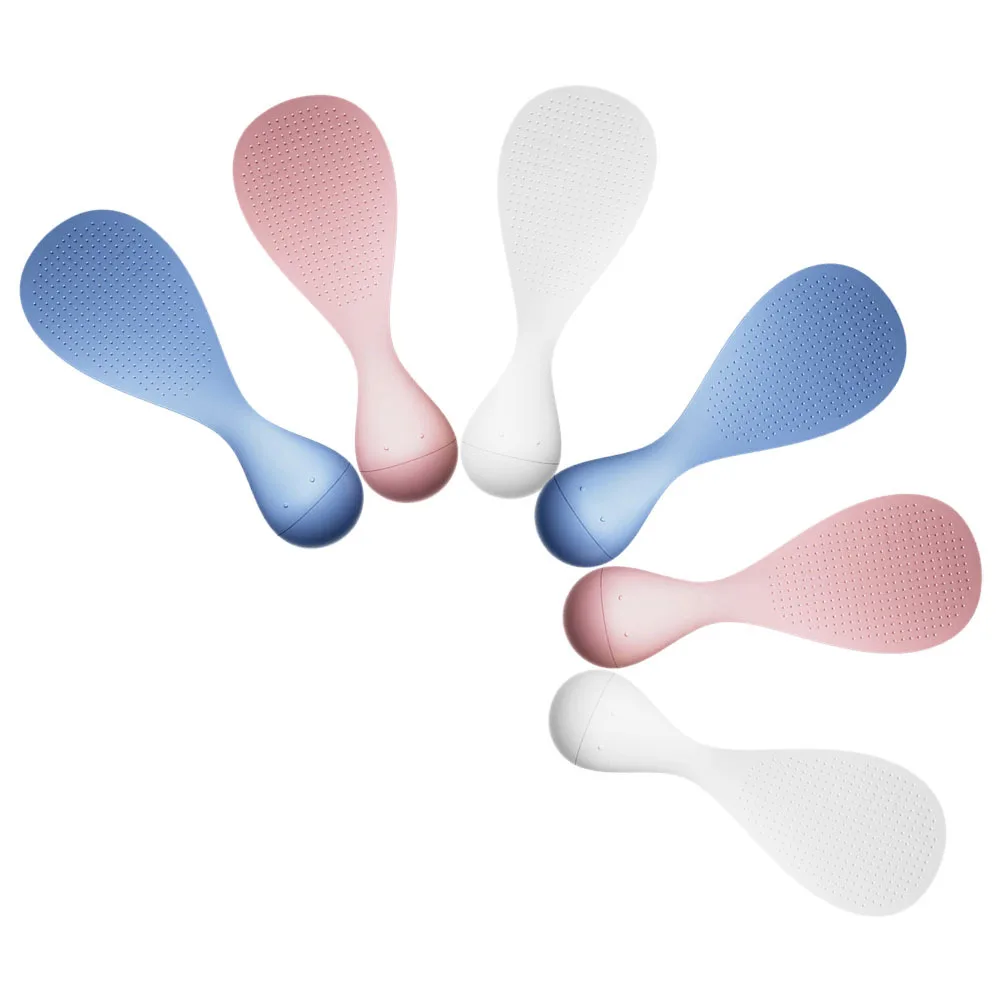 

6Pcs Nonstick Heat Resistant Stand Up Rice Spoon Kitchen Cooking Utensil Scooper Paddle Serving Tool Stand-Up Rice Spatula