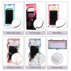 Yelix False Individual Customized Lashes Private Label Custom Lash Packaging Eyelash Extension DIY Logo Name Eyelashes ODM & OEM