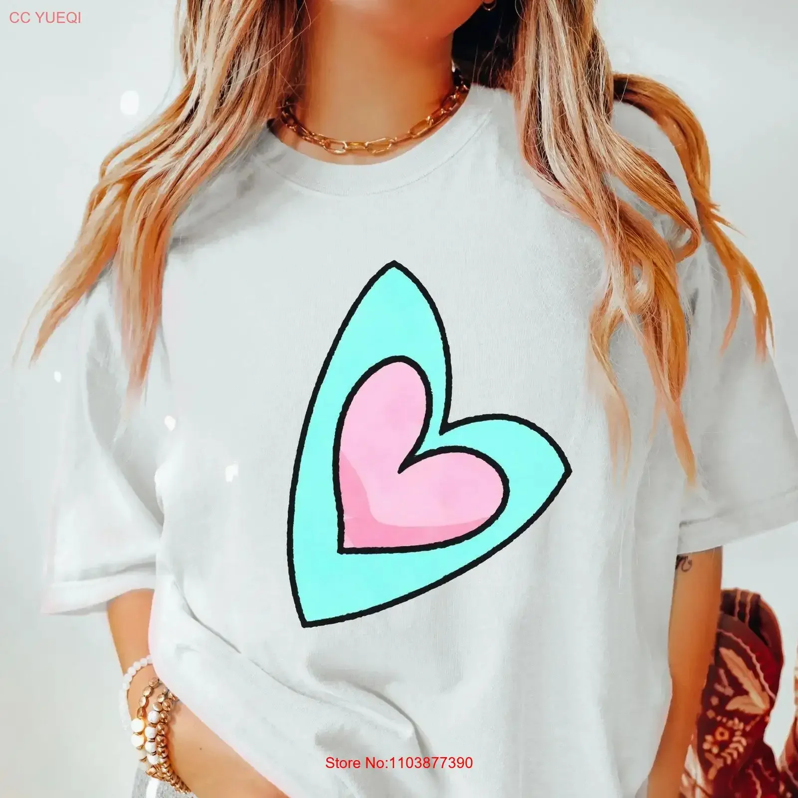 Amour t-shirt saint valentin pour son ami mignon motivation vintage lavé légèrement graphique haut pour un usage quotidien décontracté