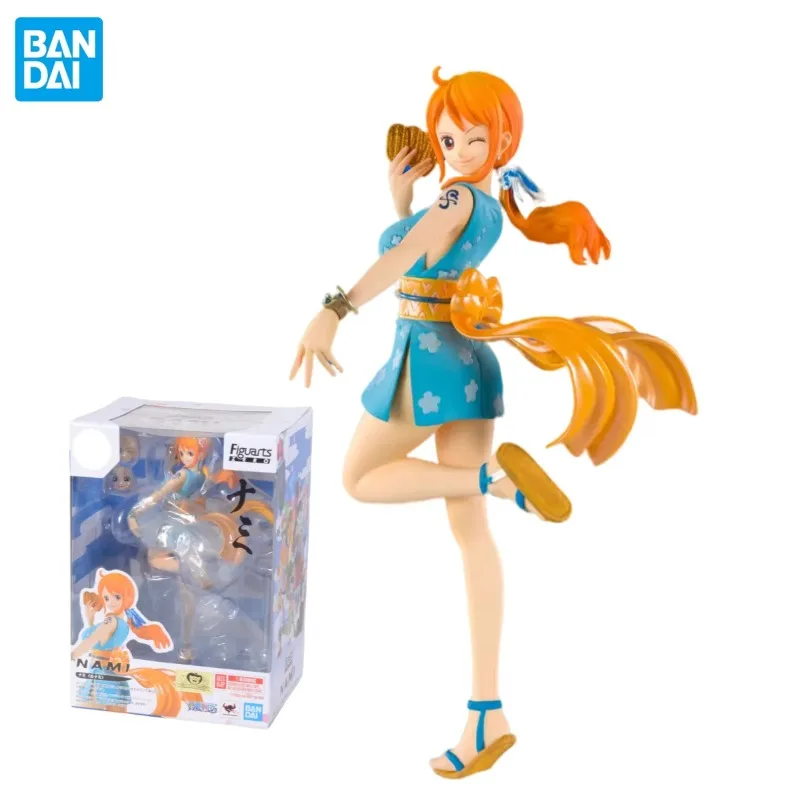 

In Stock BANDAI Original Figuarts ZERO ONE PIECE Nami Kimono Wano Country Kunoichi Anime Figure Birthday Present Toy Gifts