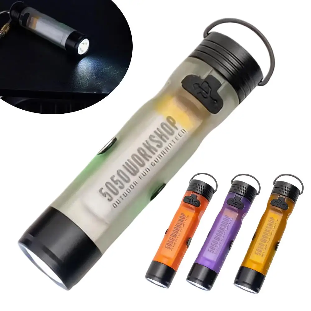 Gopeak Pocket Mini Flashlight Outdoor Key Clip Cap Ambient Led Long Endurance Disaster Relief Emergency 5050 Small Light