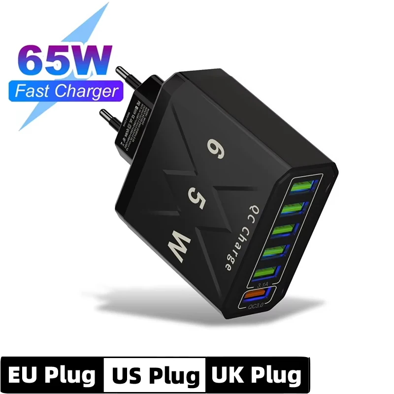 6 In 1 65W 6 Port U…