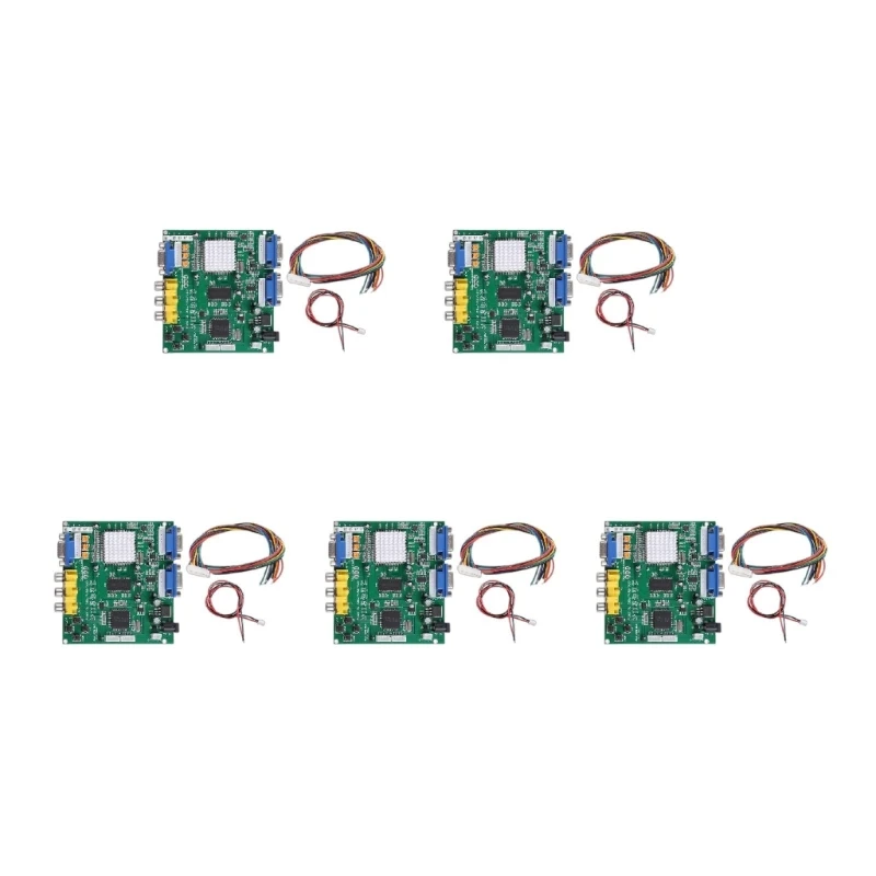لوحة محول إخراج الفيديو لألعاب الأركيد RGB/CGA/EGA إلى VGA لشاشة ألعاب الأركيد إلى جهاز عرض CRT LCD PDP 448F