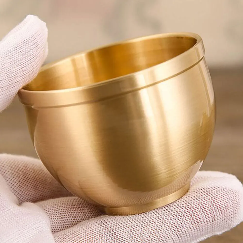 

2pcs Teacup Water Brass Mug Vintage Decor Coffee Cups Copper Drinkware Style Retro Kitchen Barware Home