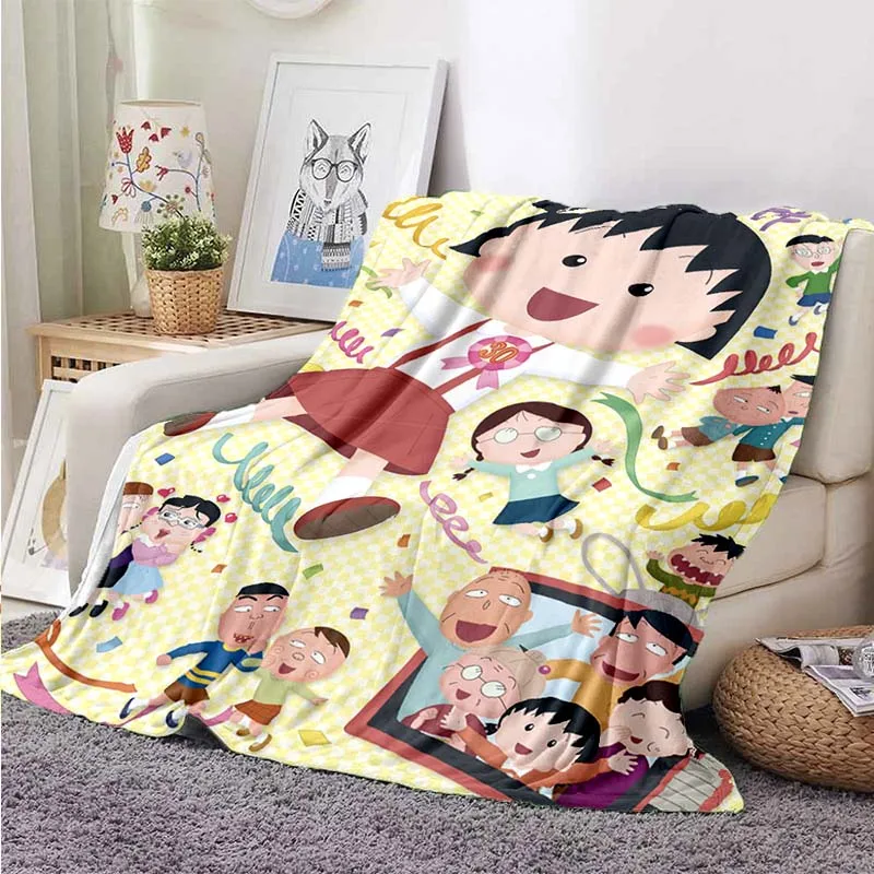 Cute Cartoon Girl Blankets and Bedspreads Soft Quality Plead for Sofa Home Bed Cover Hairy Blanket Warm Flannel Throw Blankets