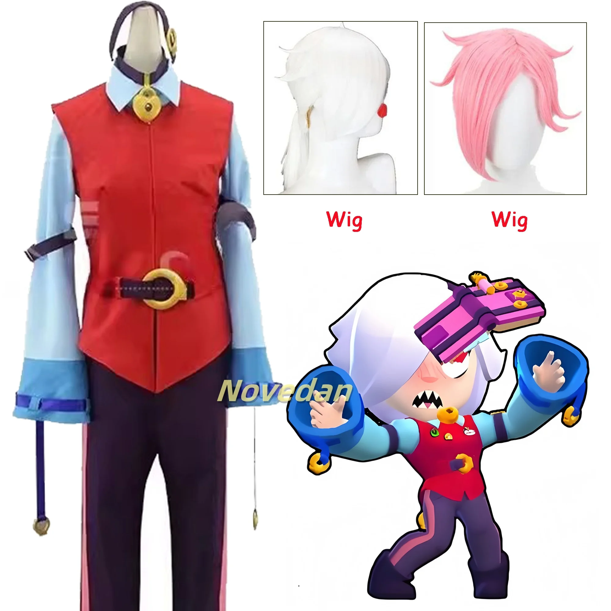 Frauen Kostüm Rollenspiel Requisiten Colette Cosplay Perücke Halloween Kostüm Frau Männer Erwachsene Verkleidung Anime Kind Verwenden Party Outfit
