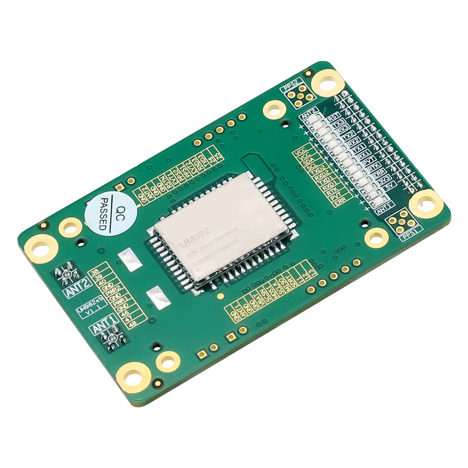 Base Station RTK Position Board Positioning Full-Frequency Green High-Precision Orientation For Unicorecomm UM982 GNSS