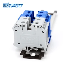 5Pcs UIK 35 Installation Universal Screw Feed-through Strip Plug Wire Electrical Connector Din Rail Terminal Block UIK35