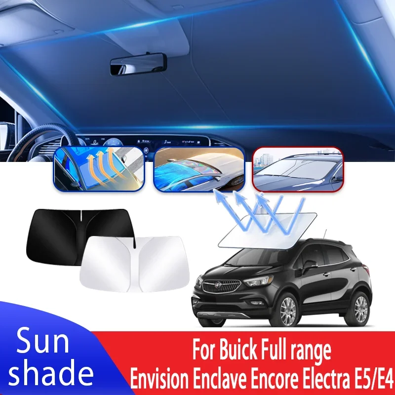 

Car Sun Visor For Buick Envision Enclave Encore Electra E5 E4 Auto Front Windshield Sunshade Heat Insulation Summer Accessories