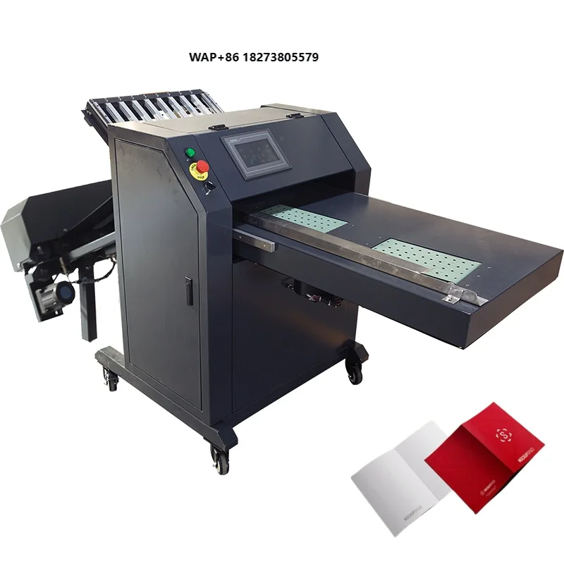 Double 100 Automatic Indentation Paper Folding Machine Invitation Card Letter Flyer Booklet Folder Indentation