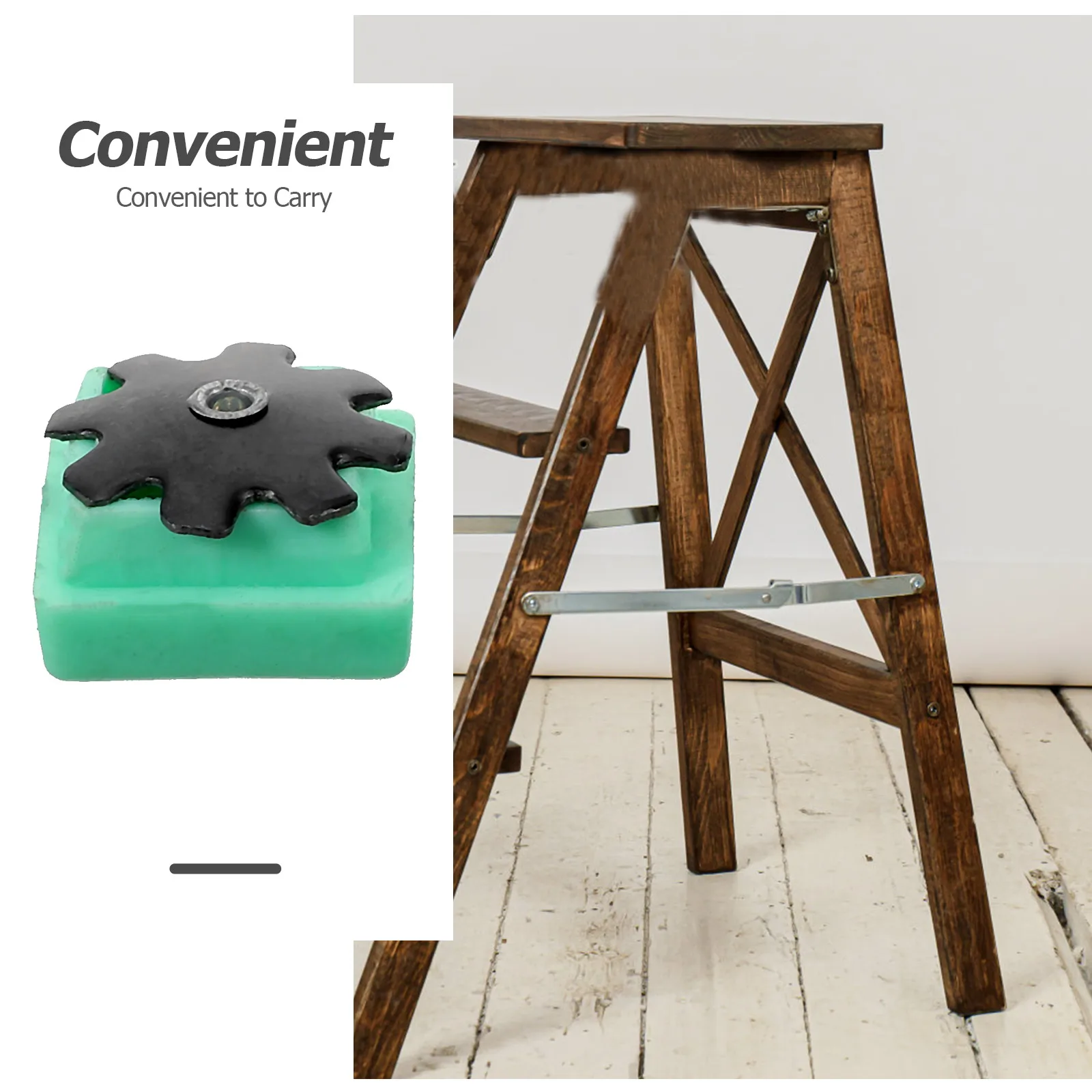 

4pcs Scaffold Feet Covers Plastic Foot Pads Non Slip Lifting Stool Caps Foldable Durable Floor Protector Construction Tool